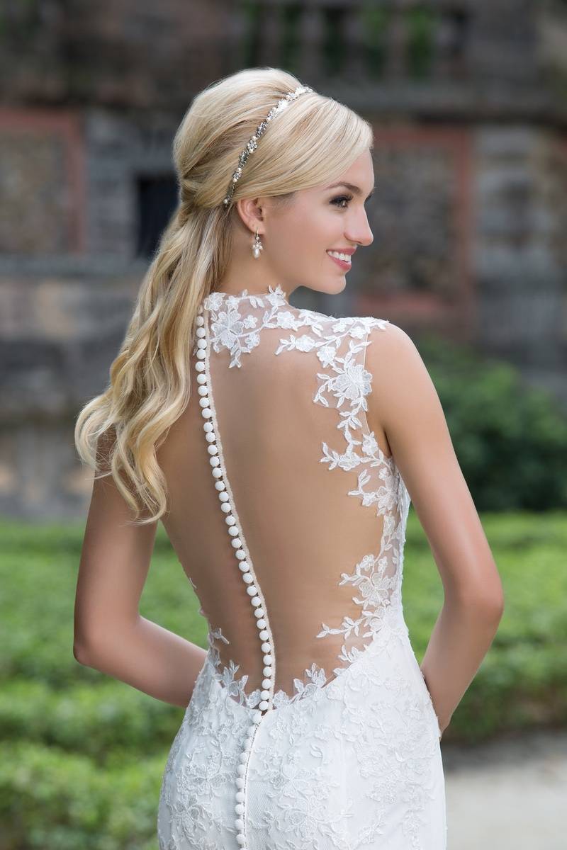 Un sublime dos pour la robe de mariée modèle 3885 sinceirty de Justin Alexander 