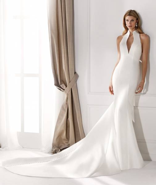 Robe de mariée en mikado Nicole 