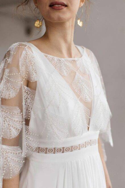 Cape Lambert Création pour robe de mariée Eole